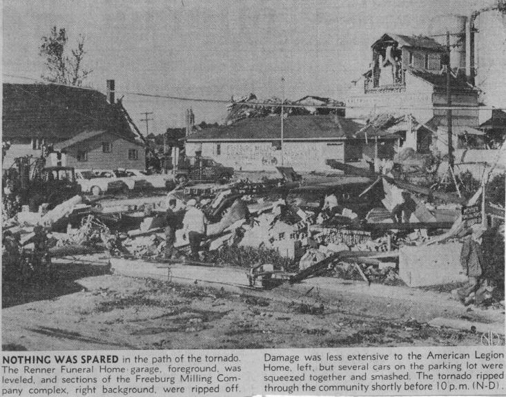 Freeburg, IL - tornado damage