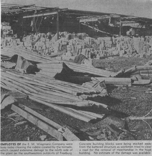 Freeburg, IL - tornado damage