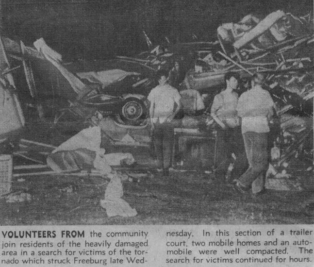 Freeburg, IL - tornado damage