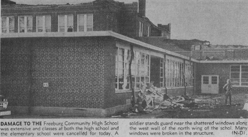 Freeburg, IL - tornado damage