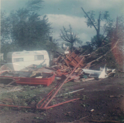 Freeburg, IL - View of what once was a garage.