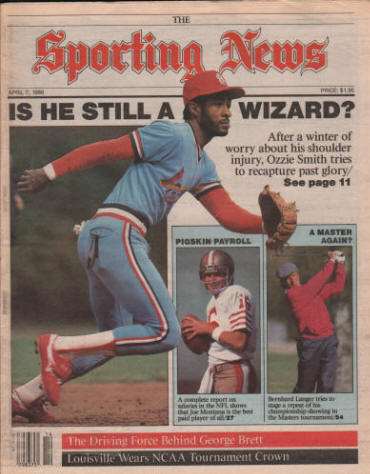 1986 The Sporting News - Ozzie Smith
