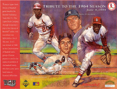 St. Louis Cardinals Tribute to the 1964 Season - Lou Brock - Bob Gibson