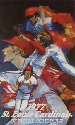 1977 St. Louis Cardinals Pocket Schedule