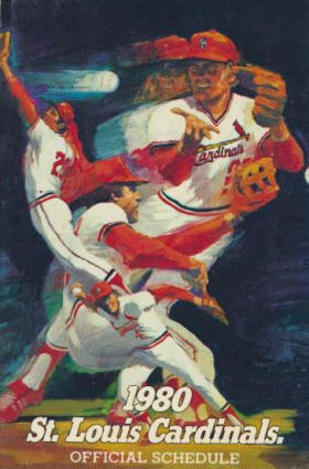 1980 St. Louis Cardinals Pocket Schedule