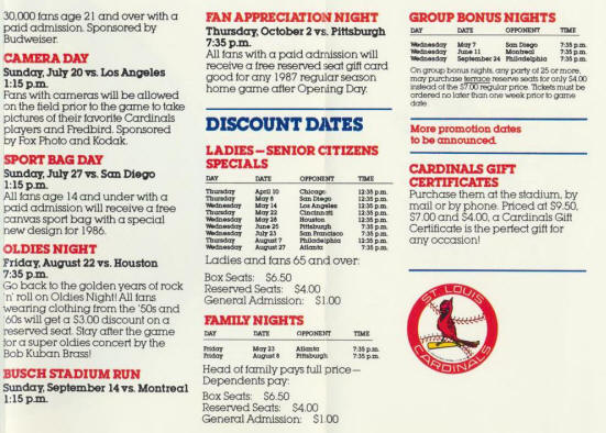 2021 Cardinals Promotions