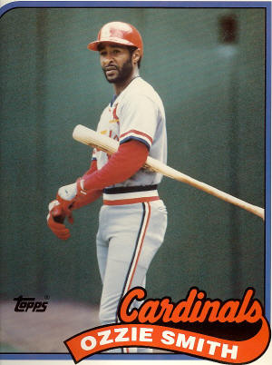 St. Louis Cardinals - Ozzie Smith Topps folder front