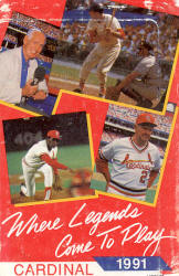 1991 St. Louis Cardinals Pocket Schedule