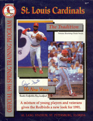 1991 St. Louis Cardinals Spring Training Program