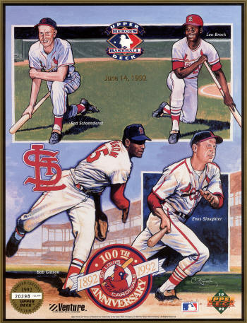 1992 Upper Deck Ltd Edition St. Louis Cardinals Baseball Heros (SGA)