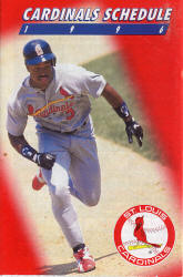 1996 St. Louis Cardinals pocket schedule