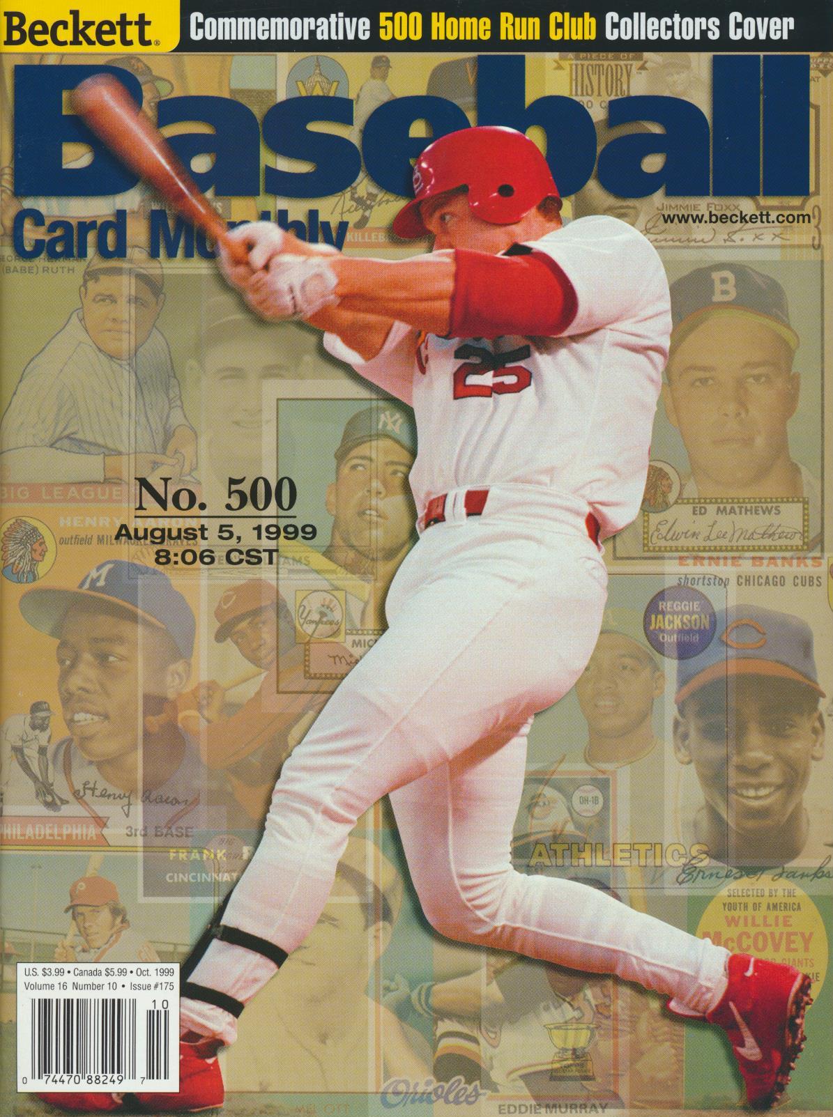 Beckett Baseball - 500 Home Run Club - McGwire