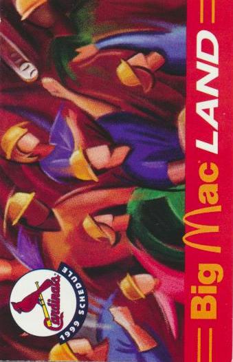 St. Louis Cardinals - 1999 Pocket Schedule