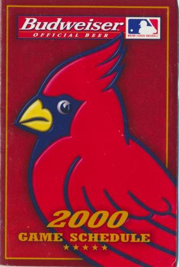 St. Louis Cardinals - 2000 Pocket Schedule