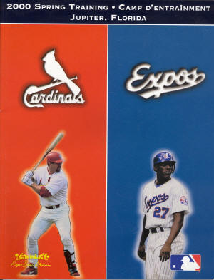 St. Louis Cardinals - 2000 Spring Training program