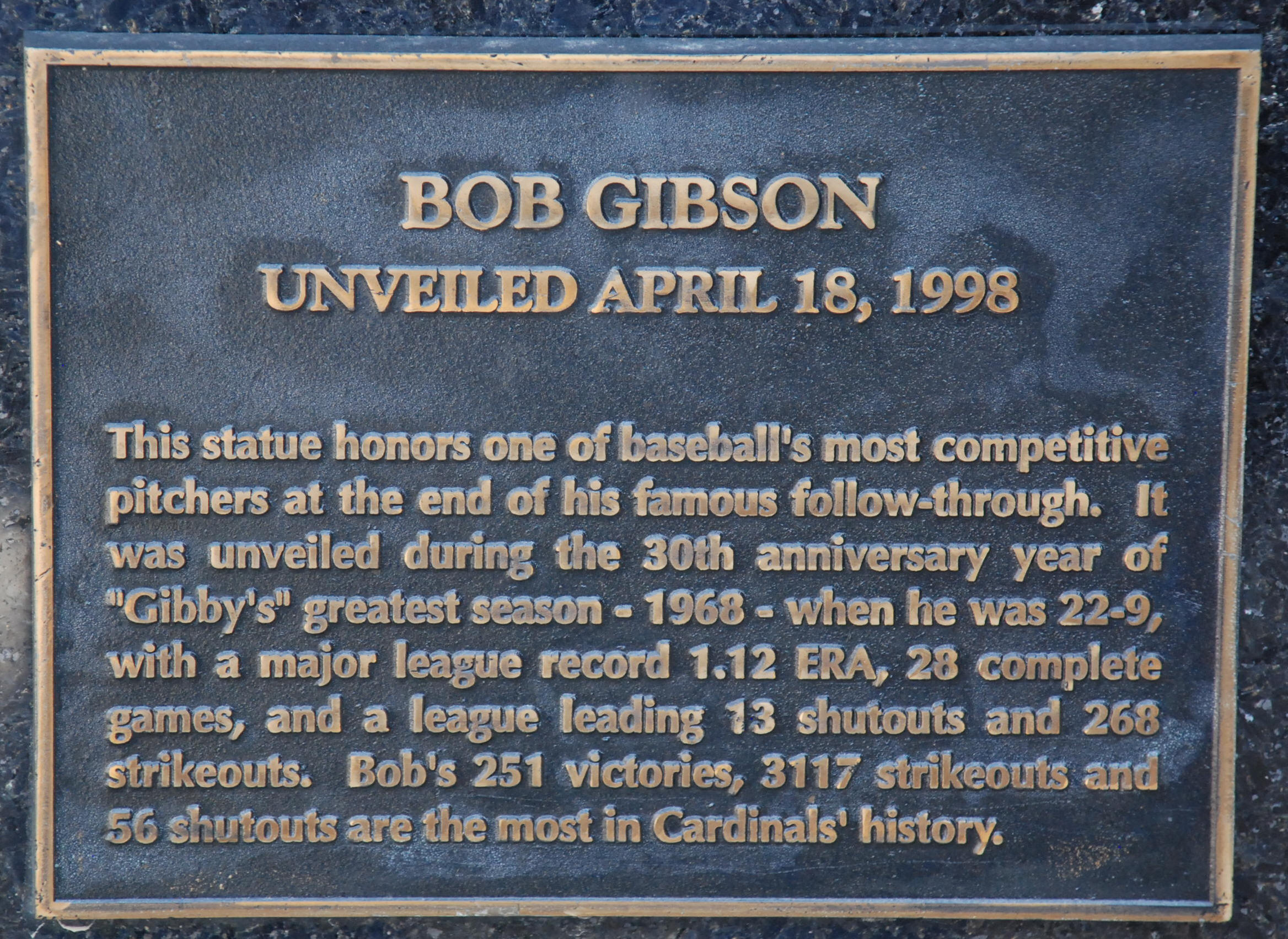 bob gibson stats