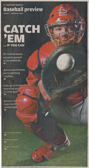 St. Louis Post-Dispatch Baseball Preview Yadier Molina - 3/25/2007