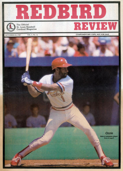 Redbird Review - September 1987 - Ozzie Smith