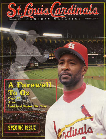 St. Louis Cardinals Gameday Magazine - 1996 #7