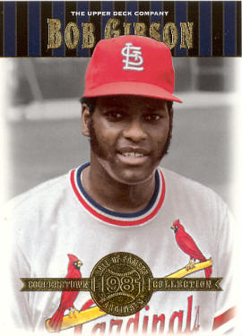 #8 2001 Upper Deck Cooperstown Collection Hall of Famers - Bob Gibson