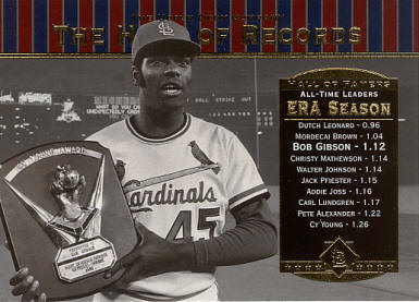 #81 2001 Upper Deck Hall of Records - Bob Gibson