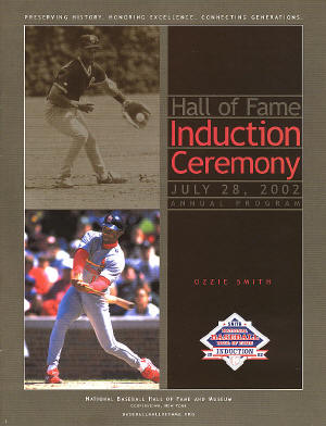 2002 Hall of Fame Induction Ceremony - Ozzie Smith