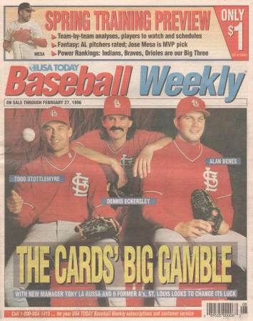 1996 - USA Today Baseball Weekly - Spring Training Preview