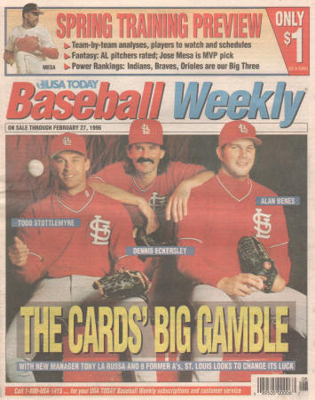 1996 - USA Today Baseball Weekly - Spring Training Preview