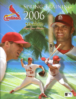 2006 St. Louis Cardinals Official Spring Training program