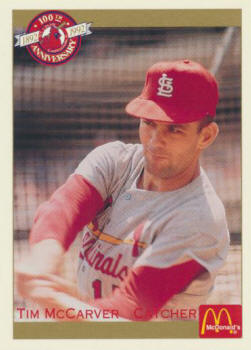 1992 McDonalds 100th Anniversary All-Time Team - Tim McCarver #36