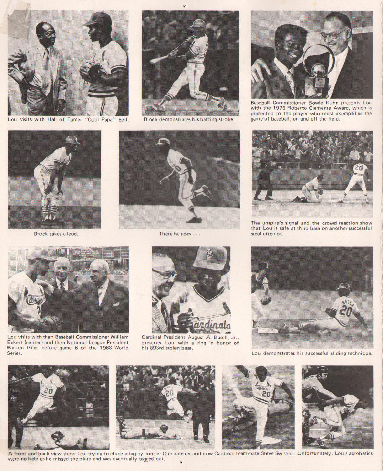 1979 Lou Brock Day - Busch Stadium (SGA) - pg 2