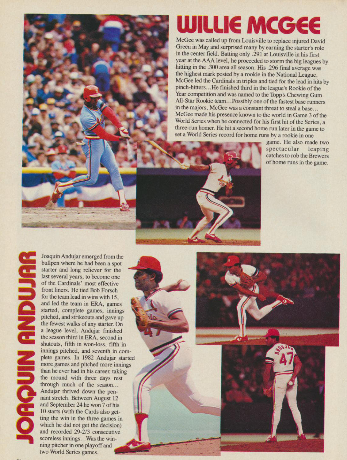 1983 St. Louis Cardinals Official Scorebook