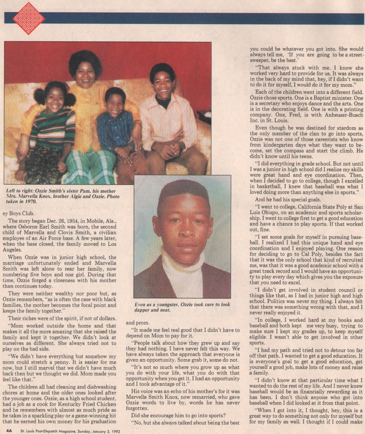 1992 St. Louis Man of the Year - Ozzie Smith