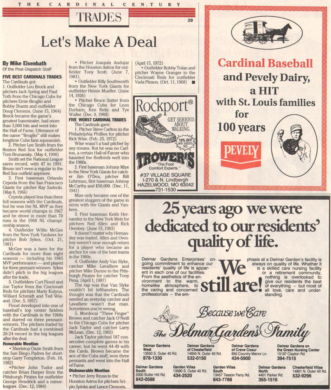 1992 St. Louis Post-Dispatch 100th Anniversary Souvenir Edition (6/7/92)