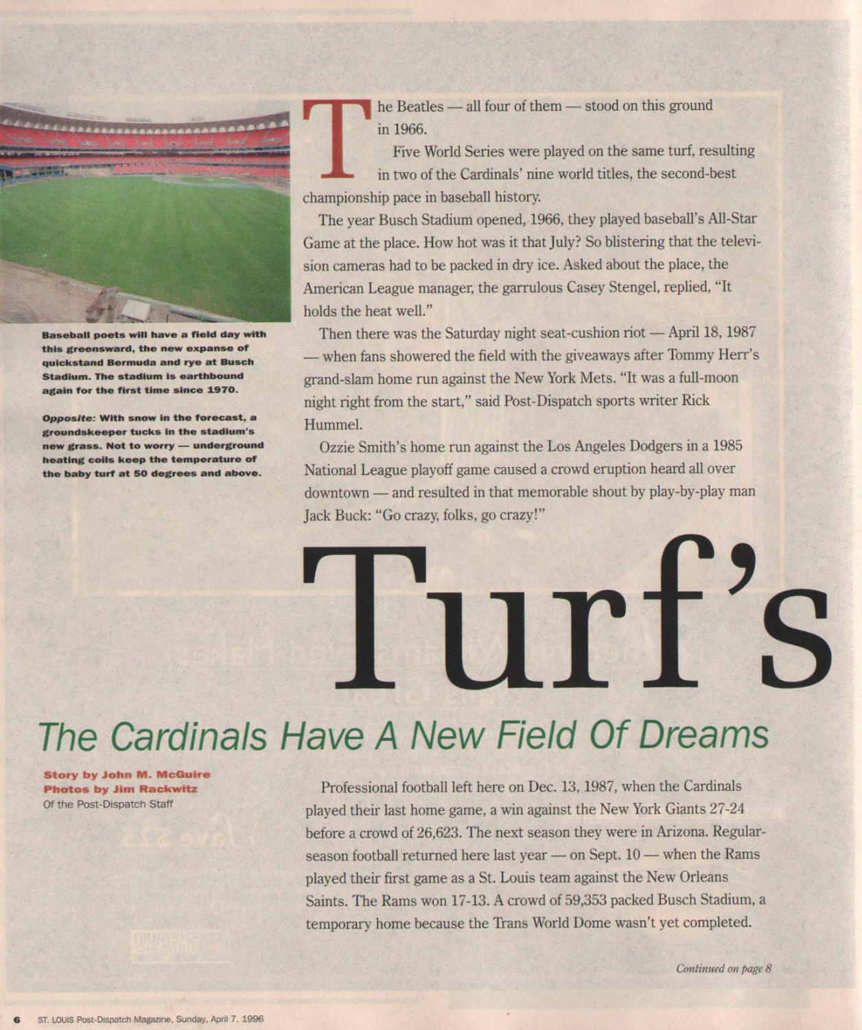 1996 St. Louis Post Dispatch Magazine (4/7) pg 2